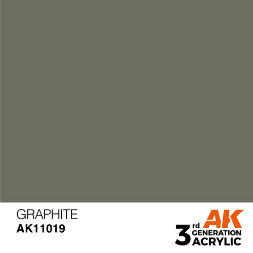 AKI11019 AK Interactive 3rd Gen Acrylic Graphite 17ml at MRS Hobby Shop, Sandy Utah, 84070