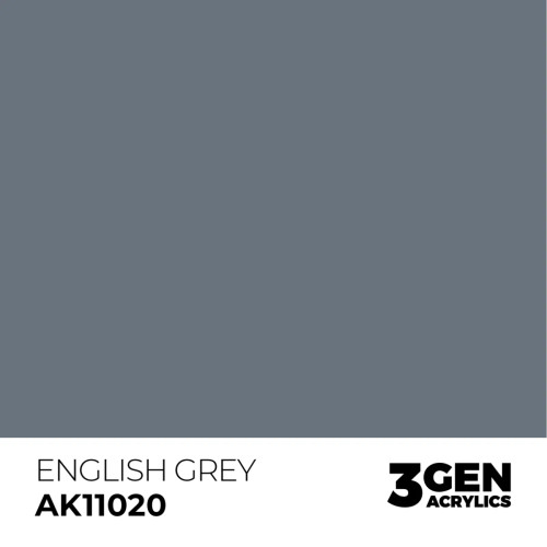 AKI11020 AK Interactive 3G Acrylic English Grey 17ml