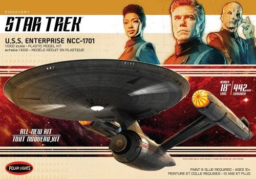 973M POLAR LIGHTS STAR TREK DISCOVERY U.S.S. ENTERPRISE 1:1000 SCALE MODEL KIT 973M POLAR LIGHTS STAR TREK DISCOVERY U.S.S. ENTERPRISE 1:1000 SCALE MODEL KIT
