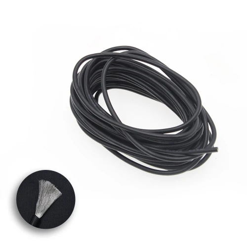 1002 Wire BLACK 10AWG (1050/0.08) OD:5.5   1m