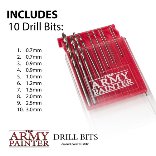 ARMTL5042  Drill Bits .07mm - 3.0mm (10) metric