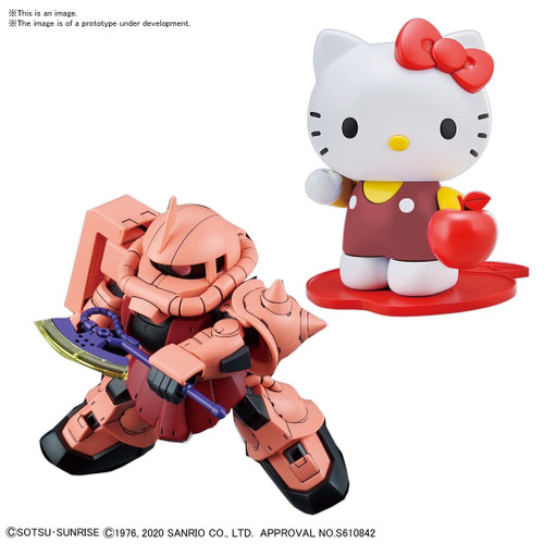 BAN2554762 Bandai SD Cross Silhouette Hello Kitty / MS-06S Char's Zaku II "Gundam"