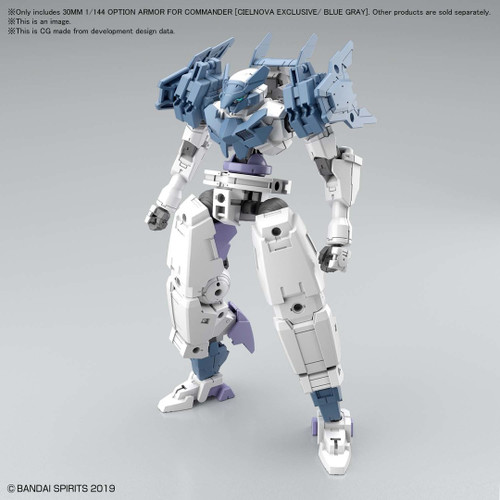BAN2530636 Bandai Spirits 30 Minute Missions #30 1/144 Option Armor For Commander (Cielnova Exclusive/Blue Gray)