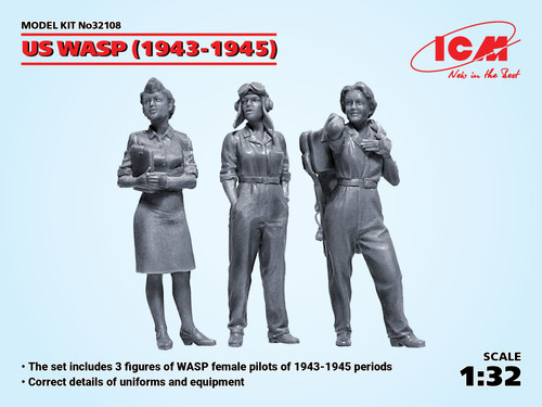 32108 US WASP (1943-1945) (3 figures) (100% new molds)