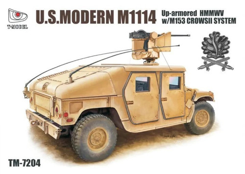7204-I Modern M1114 Up Armored HMMWV w/M153 Crows II System, Iron Oak Leaf Ver. 1/72