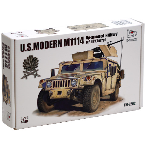 7202-I  US Modern M1114 Up Armored HMMWV w/ GPK Turret, Iron Oak Leaf Ver. 1/72