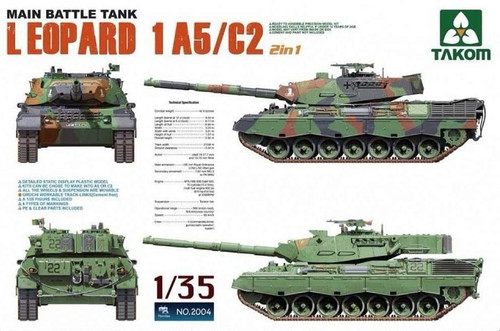 TAO2004 Leopard 1A5/C2 Main Battle Tank 1/35