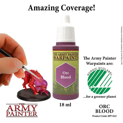 ARMWP1422 Orc Blood - Acrylic Paint for Miniatures in 18 ml Dropper Bottle