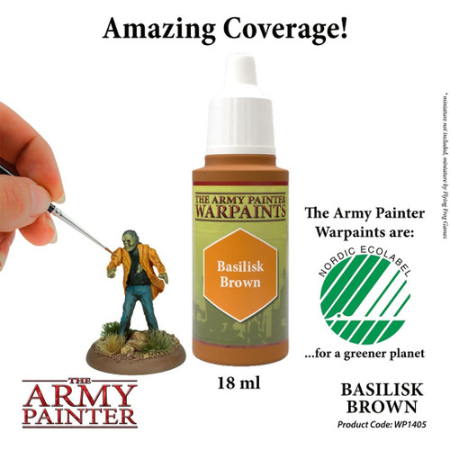 ARMWP1405 Basilisk Brown - Acrylic Paint for Miniatures in 18 ml Dropper Bottle