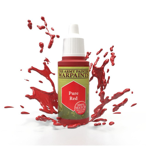 ARMWP1104  Pure Red -Acrylic Paint for Miniatures in 18 ml Dropper Bottle