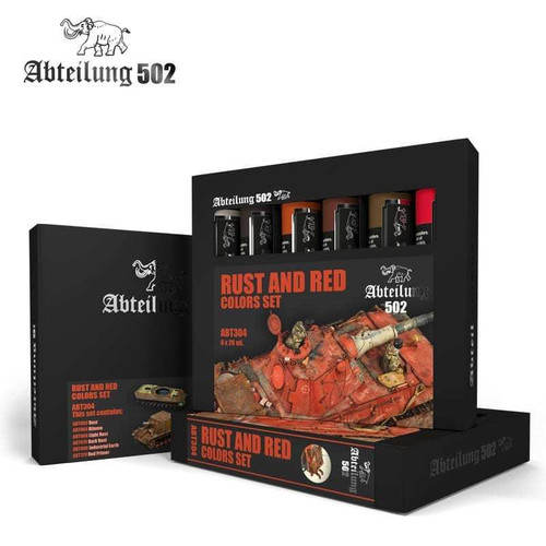 304 Rust and Red Colors Set