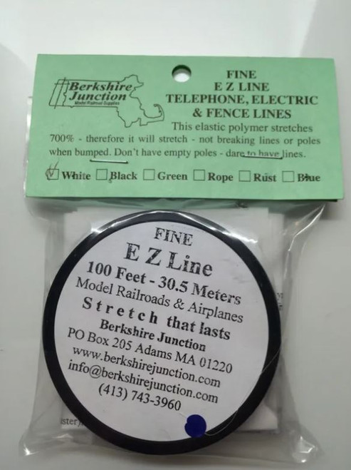 FWHITE Fine White Model Railroads/Airplanes, 100 Feet