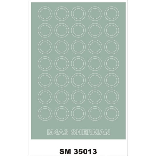 XT69 1/35 Sherman Wheel Mask F/Dragon kit