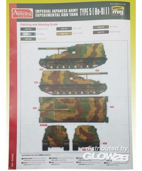 35A031 Imperial Japanese Army Experimental Gun Tank, Type 5(Ho-Ri II) 1/35