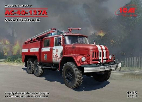 35519 AC-40-137A, Soviet Firetruck (new molds) 1/35 Scale
