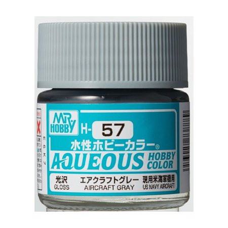 GNZH22 Gloss Gray 10ml Bottle GSI Aqueous Color - MRS Hobby Shop