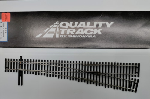 SHN304 Code 70 Nickel-Silver Track -- #6 Turnout - Right-Hand