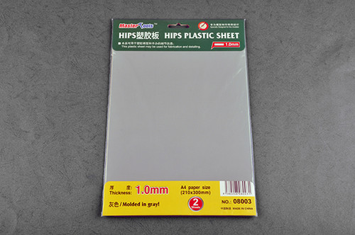 TSM8003  1.0mm HIPS PLASTIC SHEET A4 SIZE (210mm*300mm*2PCS) TSM8003  1.0mm HIPS PLASTIC SHEET A4 SIZE (210mm*300mm*2PCS)