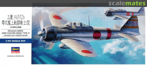 HSG00451 Hasegawa [D21] 1/72 MITSUBISHI A6M2 ZERO FIGHTER TYPE 21 (ZEKE) 				Aircraft 1/72 AIRCRAFT SERIES