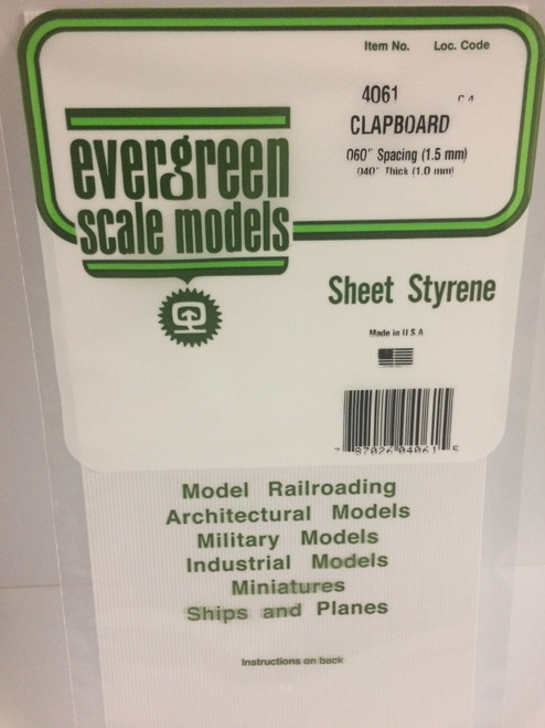 EVG4061 Clapboard .060  Spacing