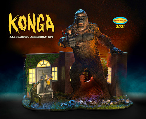MOA468 Konga Diorama Set from British-American Sci-Fi Movie 1/35 (New Tool)