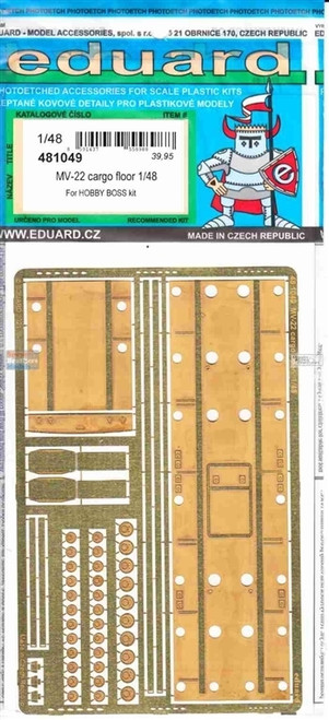 EDU481049 1:48 Eduard PE - MV-22 Osprey Cargo Floor (HBS kit)