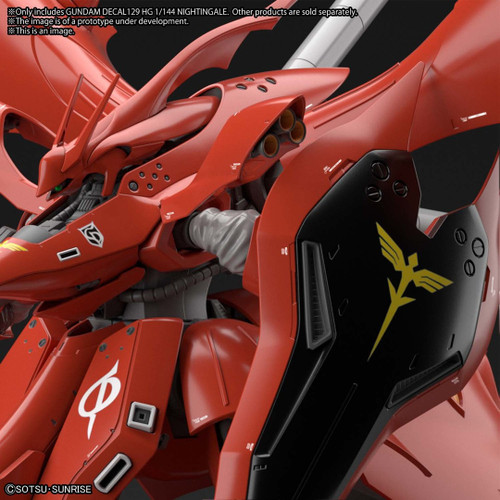 BAN2578998 Bandai GD-129 HG 1/144 Nightingale "Char's Counterattack" Waterslide Decals