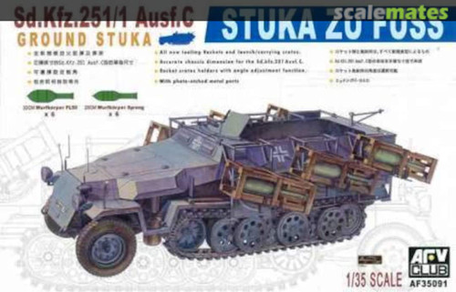 35091 German Sd.Kfz.251/1 Ausf C Stuka Zu Fuss Heavy Rocket Carrier 1/35
