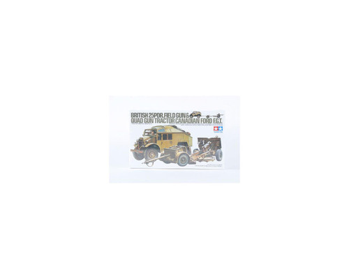 TAM35044 Tamiya BRITISH 25 PDR GUN & QUAD TRA