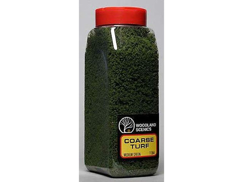 WOOT1363 Woodland Scenic Coarse Turf Shaker  Lt Green/50ci