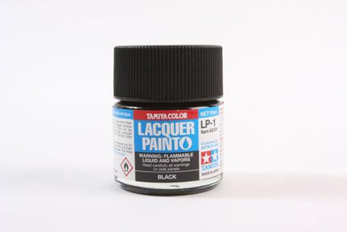 Tamiya 82101 Lacquer Paint LP-1 Black model paint 10 ML bottle
