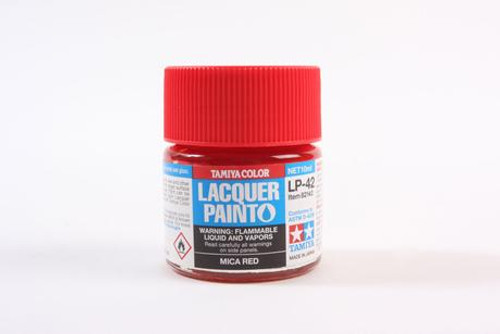 Tamiya 82142 Lacquer Paint LP-42 Mica Red model paint 10 ML bottle