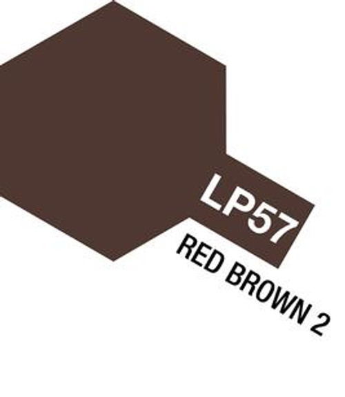 Tamiya 82157 Lacquer Paint LP-57 Red Brown 2 model paint 10 ML bottle at MRS Hobby Shop Sandy, Utah, 84070
