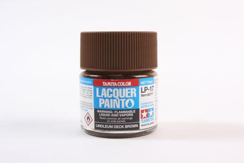 Tamiya 82117 Lacquer Paint LP-17 Linoleum Deck Brown model paint 10 ML bottle