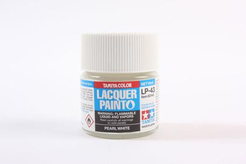 Tamiya 82143 Lacquer Paint LP-43 Pearl White model paint 10 ML bottle
