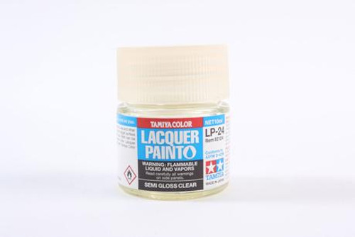 Tamiya 82124 Lacquer Paint LP-24 Semi Gloss Clear model paint 10 ML bottle