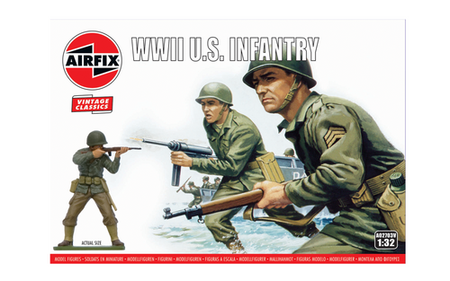 Airfix Model 2703 WWII US Infantry Figure Set (14) 1/32