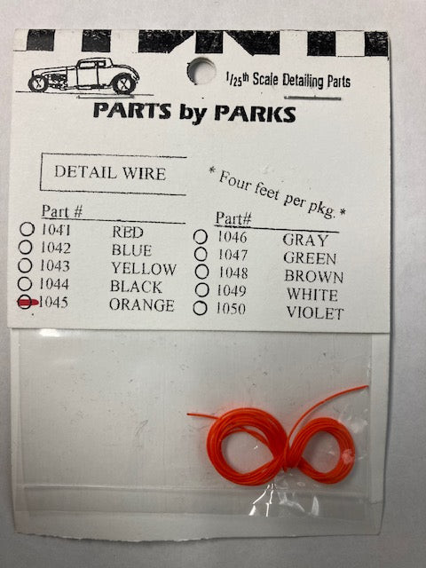 PBP1045 Orange 4 Ft. Detail Plug Wire 1/25