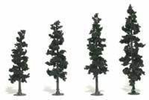 (D) Realistic Tree Kit Pines Conifer Green 4" - 6" (24)