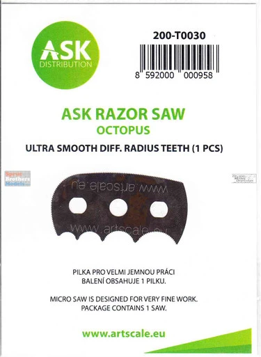 ASK200-T0030 1pc ASK Razor saw Octopus - ultra smooth different radius teeth