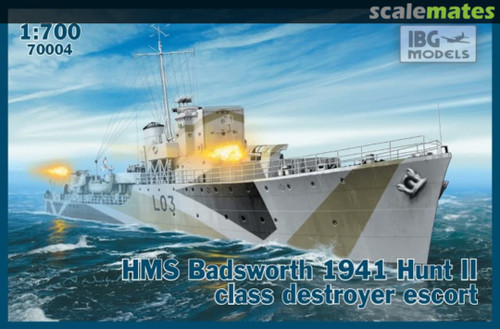 7004 HMS Badsworth 1941 Hunt II class destroyer escort 1/700