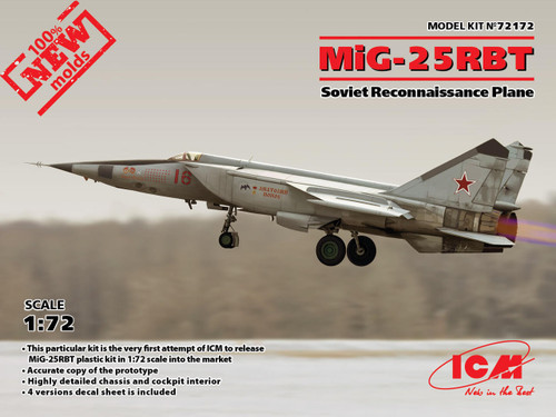 72172 Soviet MiG-25RBT Recon Aircraft  1/72 (New Tool)