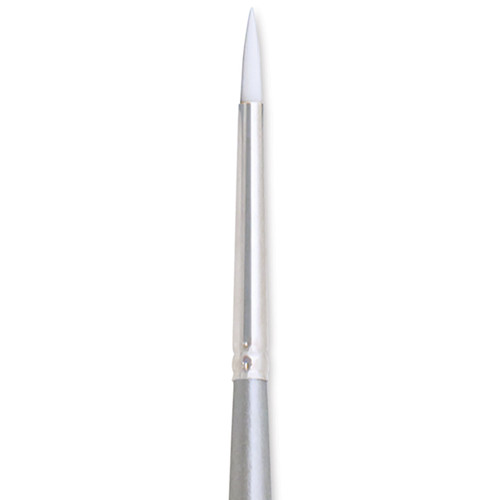 (D) F407 Silver Synthetic #0 Brush, Round