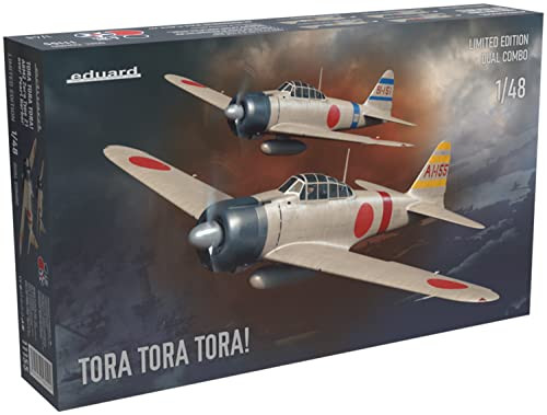 EDU11155  WWII A6M2 Zero Type 21 Japanese Fighter over Pearl Harbor Dual Combo 1/48