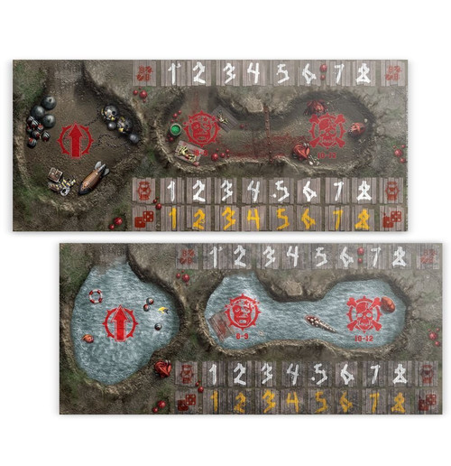 200-25 BLOOD BOWL: GOBLIN PITCH & DUGOUTS 200-25 BLOOD BOWL: GOBLIN PITCH & DUGOUTS
