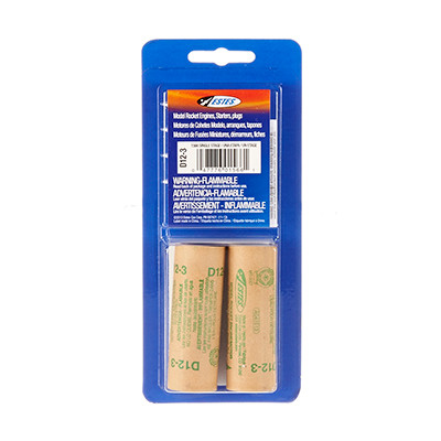 EST1566  D12-3 Model Rocket Engines (2ea) HAZ