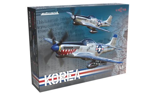 EDU11161 F-51D/RF-51D Mustang US Fighters Dual Combo (Ltd Edition Plastic Kit) 1/48