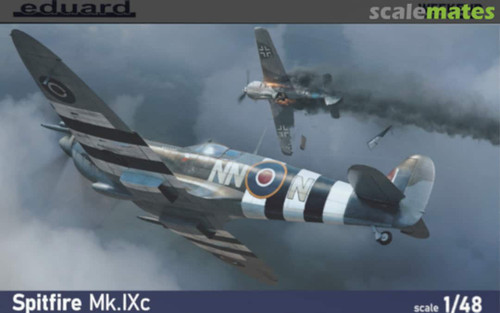 EDU84183 WWII Spitfire Mk IXc British Fighter (Wkd Edition Plastic Kit) 1/48