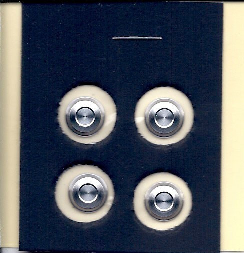6020 Dog Dish Hub Caps Early 60s Mopar (Solid Aluminum) (4) 1/24-1/25