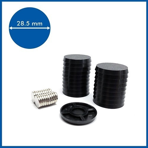 CBK28RM20 Round - 28.5mm Base with included Magnets - 20 Pack